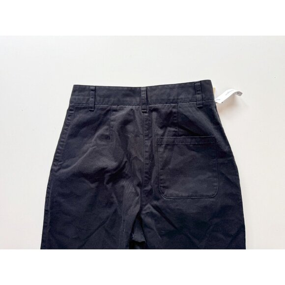 NWT Aritzia WILFRED FREE Latitude GD Black Cotton Twill Pleated Pants, Size 4 - Picture 5 of 11